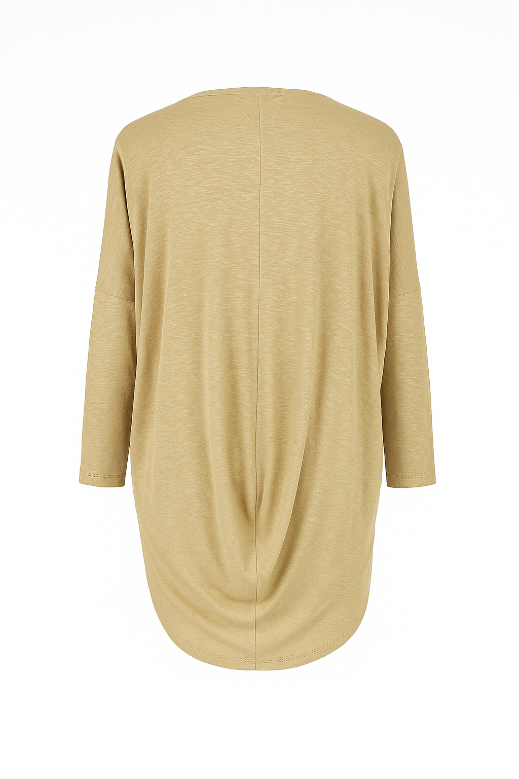 Draped Back Essential Long Sleeve Top – Soft Black Jersey