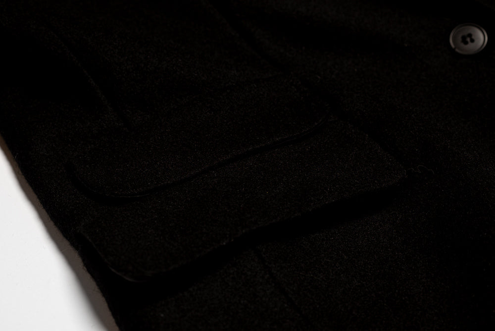"Full-Length Minimalist Wool Coat - Casa Como Collection