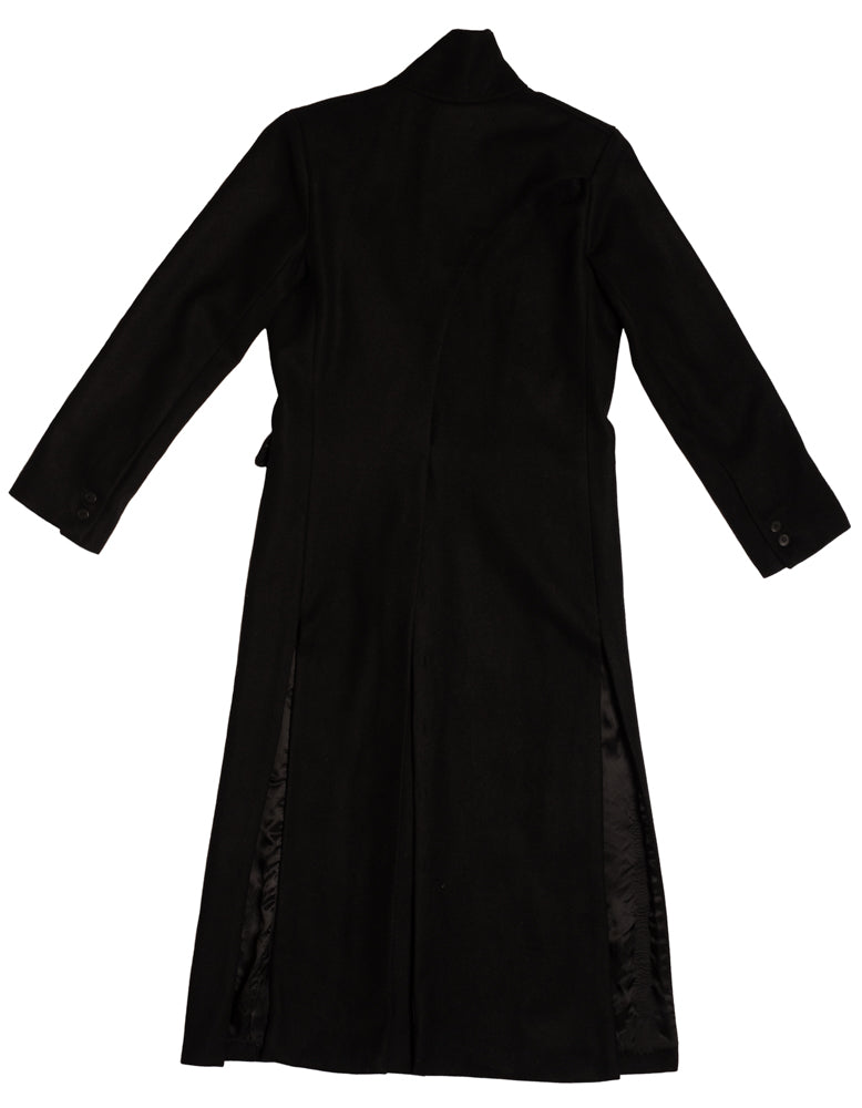 Luxury Tailored Black Coat for Women - Casa Como Outerwear