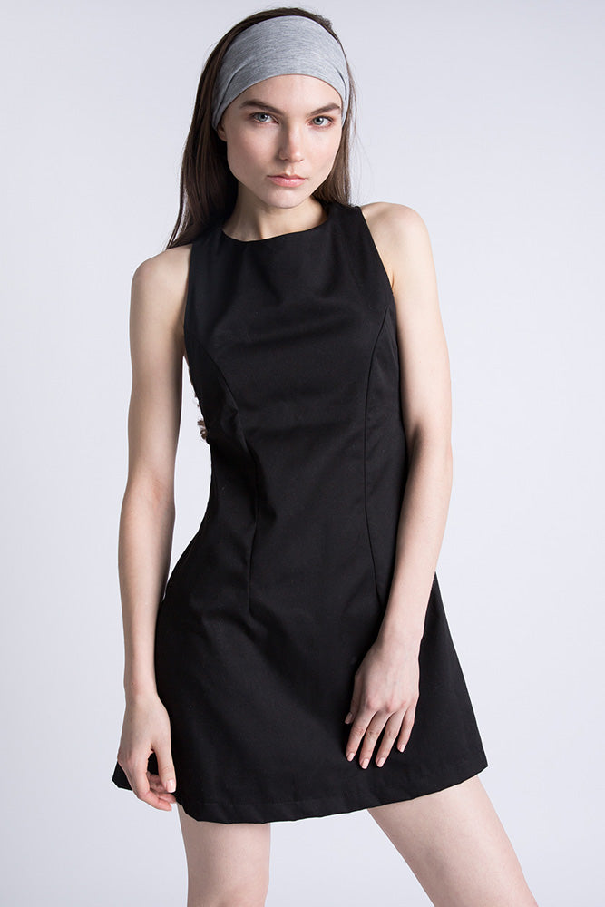 Black Racerback Mini Dress
