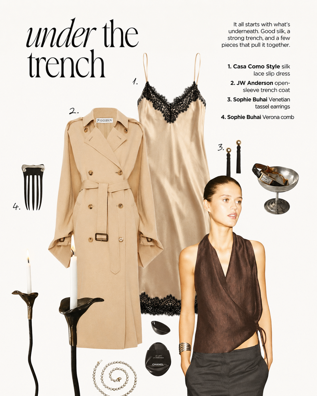 Discover the Casa Como interpretation of the silk slip trend with soft tailoring, modern layering, and editorial-inspired styling for effortless luxury dressing.