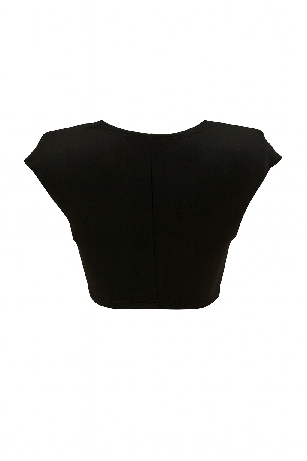 Black Lace Mesh Crop Top – Statement Evening Wear