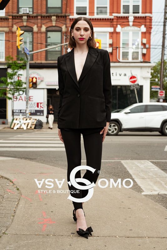 Classic Black Blazer – Women’s Tailored Formal Blazer | Casa Como