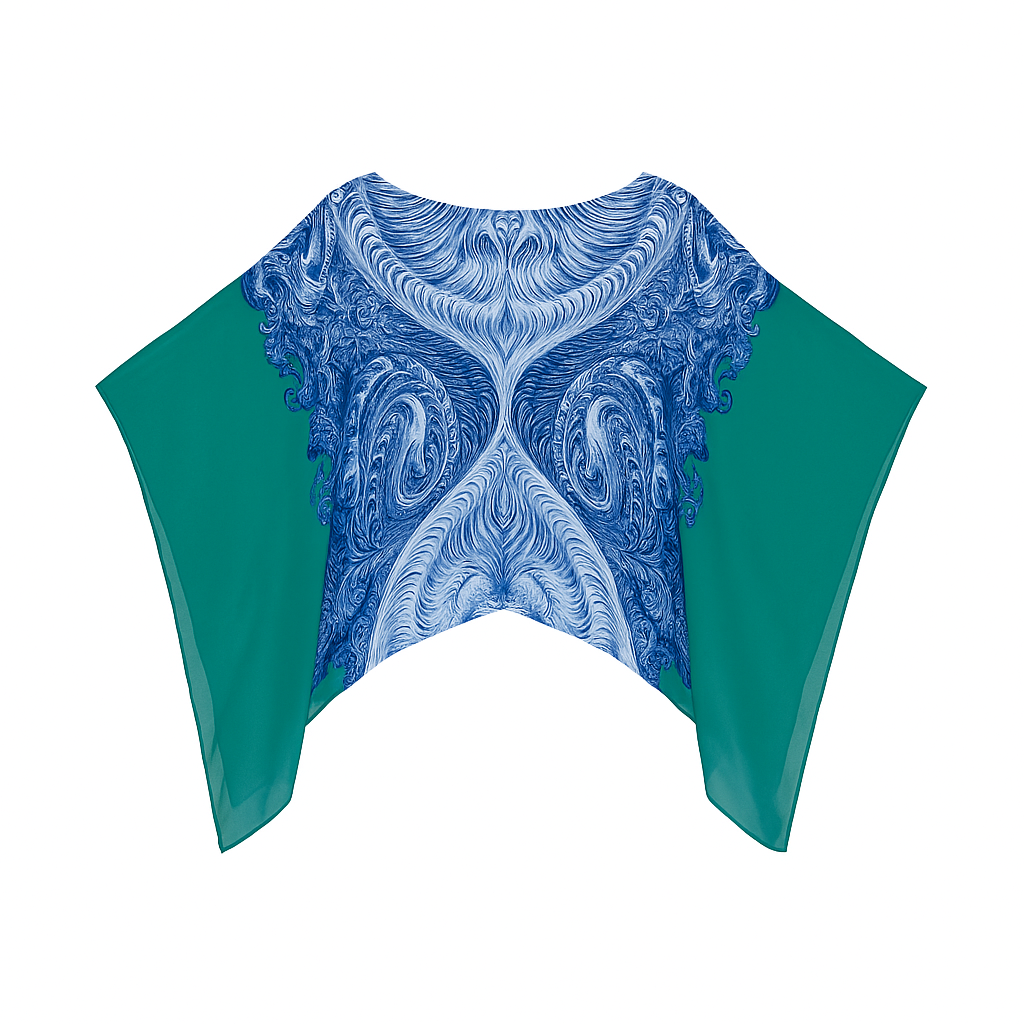 Ocean Breeze Printed Kaftan Top