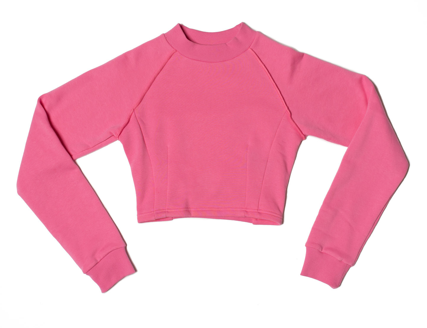 PINK CROPPED SWEATSHIRT