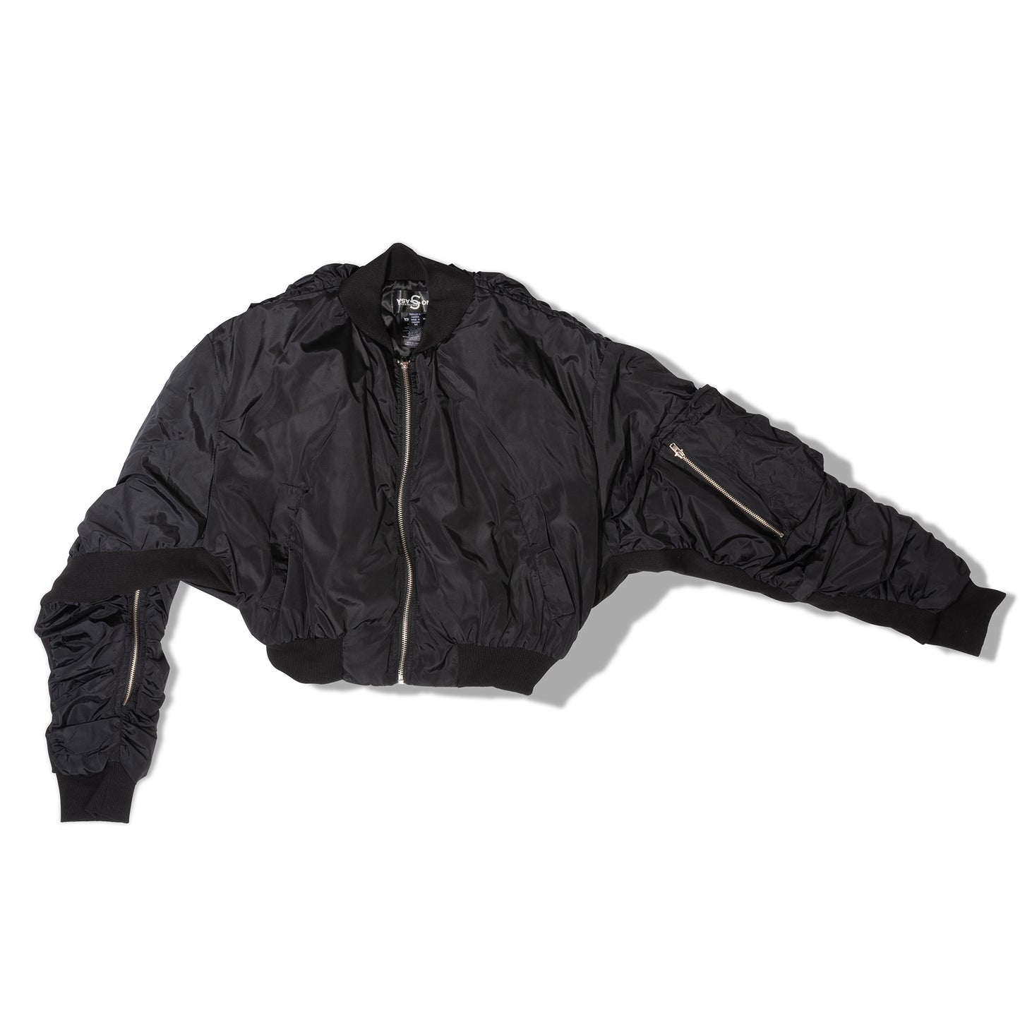 Casa Como Style-TWO WAY ZIPPER- DETAILED BOMBER JACKET